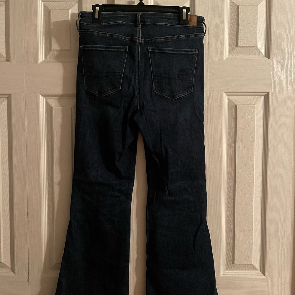 American eagle dark wash flare jeans